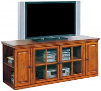 Leick Riley Holliday TV Stand, 62-Inch, Burnished Oak